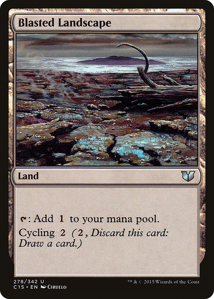 Blasted Landscape (C15-278) [Commander 2015] MTG Single Wizards of the Coast