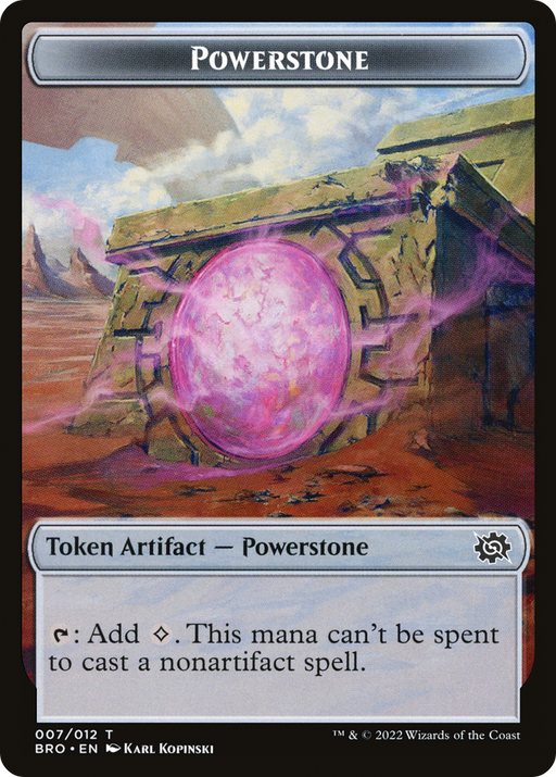 Powerstone (TBRO-007) [Tokens] The Brothers' War Tokens MTG Single Wizards of the Coast