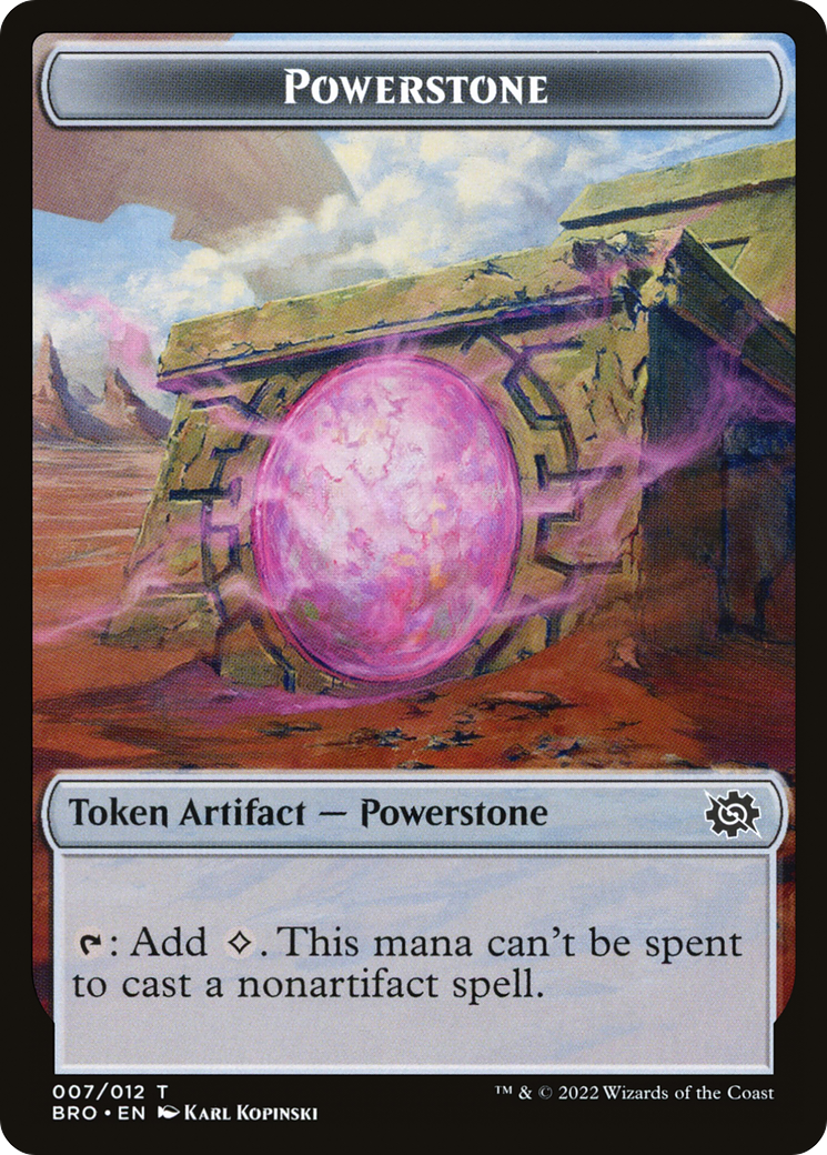 Powerstone (TBRO-007) [Tokens] The Brothers' War Tokens Foil MTG Single Wizards of the Coast