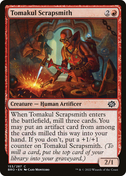 Tomakul Scrapsmith (BRO-153) [The Brothers' War] Foil MTG Single Wizards of the Coast