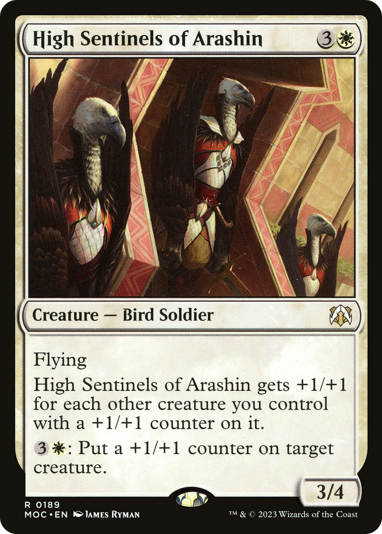 High Sentinels of Arashin (MOC-189) [March of the Machine Commander] MTG Single Wizards of the Coast