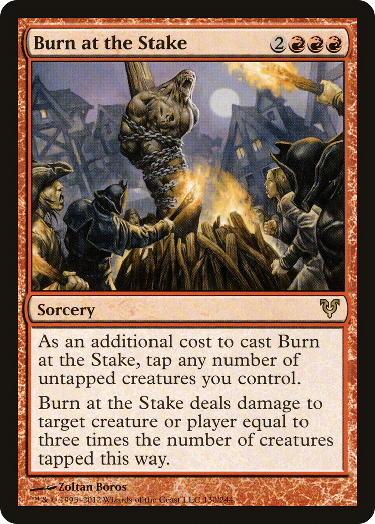 Burn at the Stake (AVR-130) [Avacyn Restored] Foil MTG Single Wizards of the Coast