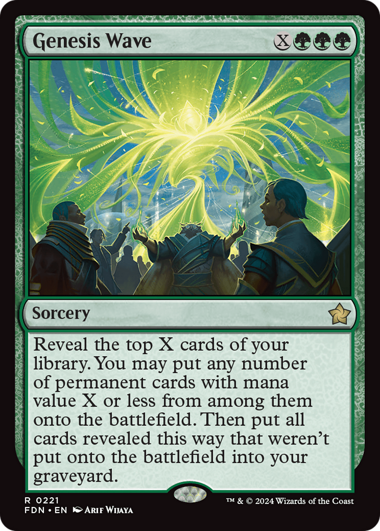 Genesis Wave (FDN-221) [Foundations] Foil MTG Single Wizards of the Coast