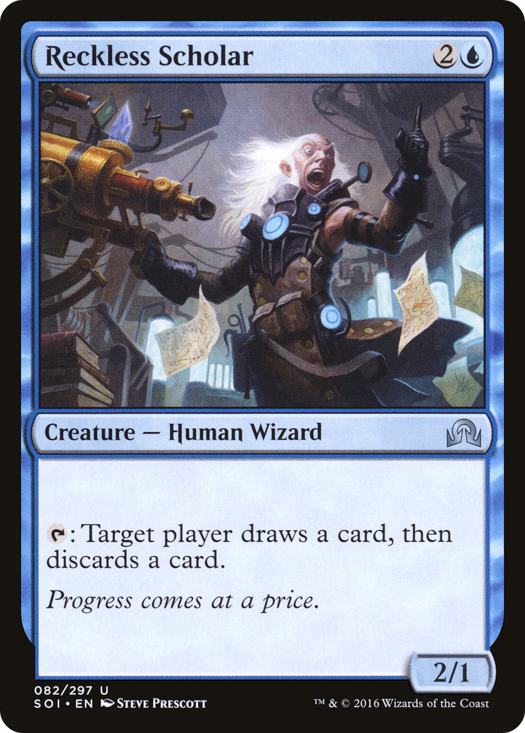 Reckless Scholar (SOI-082) [Shadows over Innistrad] MTG Single Wizards of the Coast