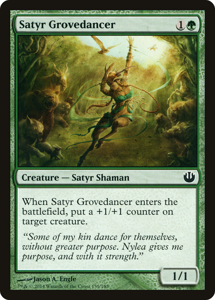 Satyr Grovedancer (JOU-139) [Journey into Nyx] MTG Single Wizards of the Coast