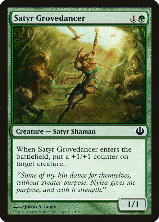 Satyr Grovedancer (JOU-139) [Journey into Nyx] MTG Single Wizards of the Coast