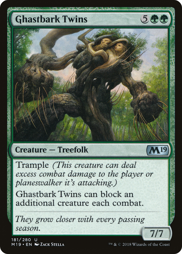 Ghastbark Twins (M19-181) [Core Set 2019] MTG Single Wizards of the Coast