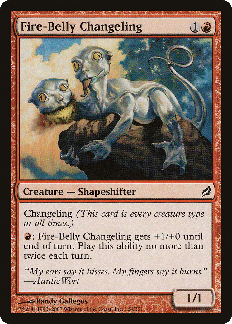 Fire-Belly Changeling (LRW-164) [Lorwyn] MTG Single Wizards of the Coast