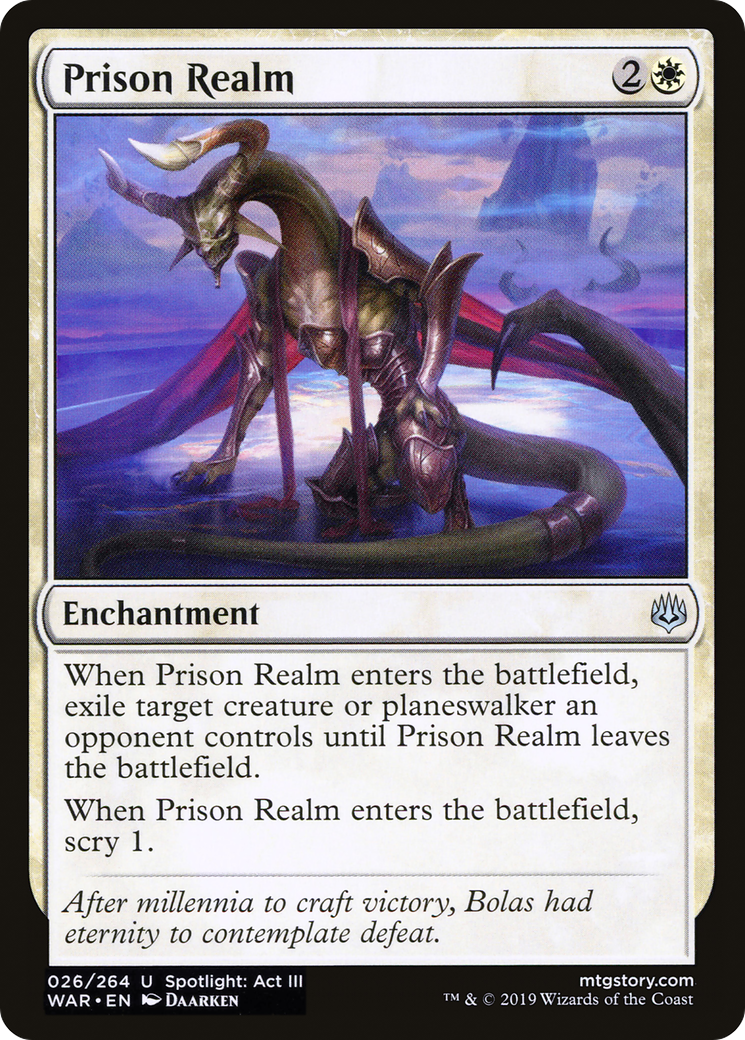 Prison Realm (WAR-026) [War of the Spark] Foil MTG Single Wizards of the Coast
