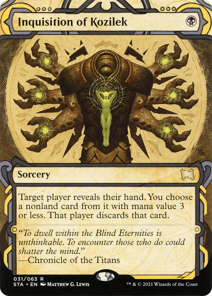 Inquisition of Kozilek (STA-031) [Strixhaven Mystical Archive] (Showcase) (Borderless) MTG Single Wizards of the Coast