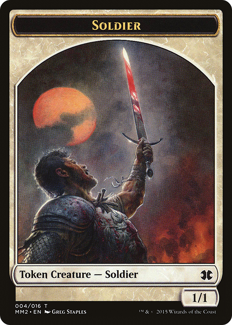 Soldier (MM2-004) [Tokens] Modern Masters 2015 Tokens MTG Single Wizards of the Coast