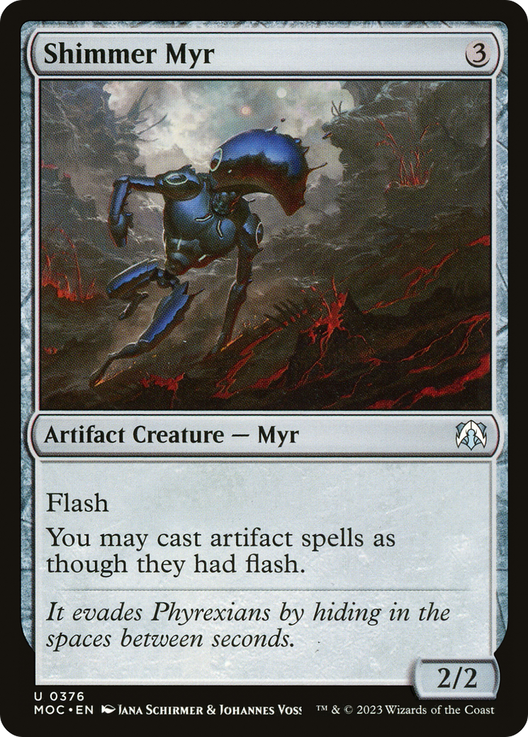Shimmer Myr (MOC-376) [March of the Machine Commander] MTG Single Wizards of the Coast