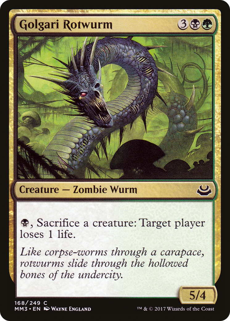 Golgari Rotwurm (MM3-168) [Modern Masters 2017] Foil MTG Single Modern Masters 2017