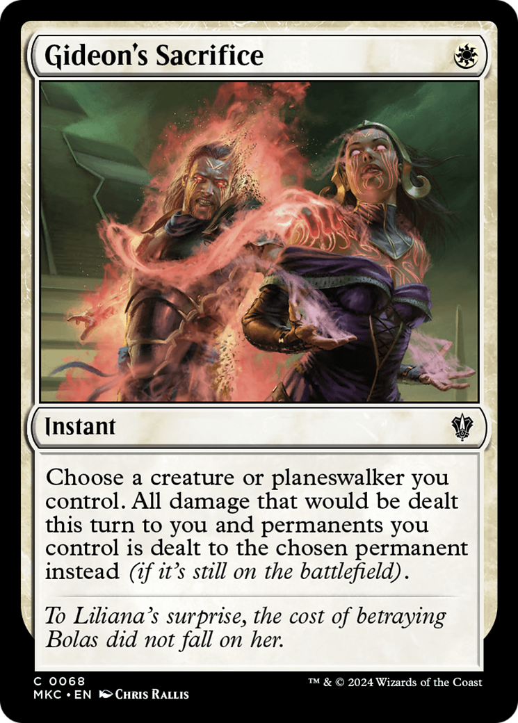 Gideon's Sacrifice (MKC-068) [Murders at Karlov Manor Commander] MTG Single Wizards of the Coast