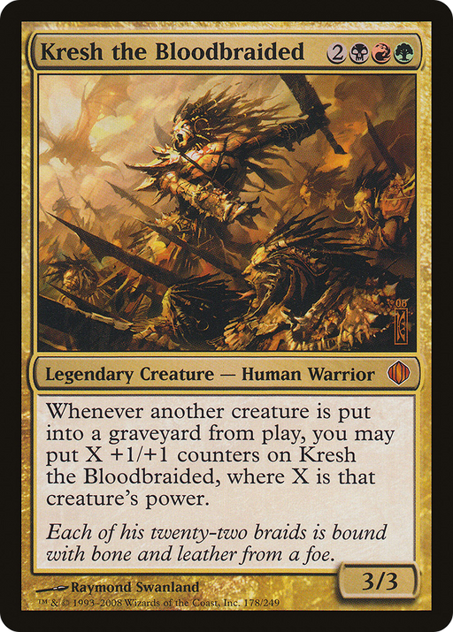 Kresh the Bloodbraided (ALA-178) [Shards of Alara] Foil MTG Single Wizards of the Coast