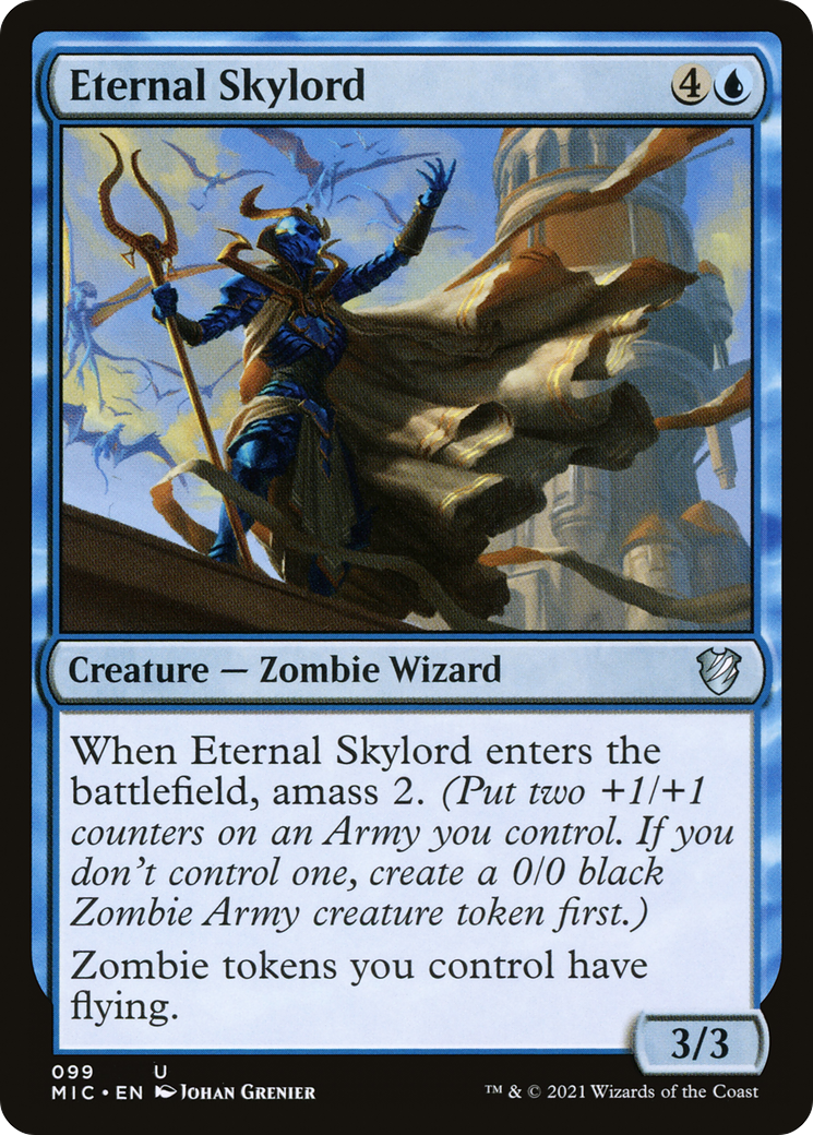 Eternal Skylord (MIC-099) [Midnight Hunt Commander] MTG Single Wizards of the Coast
