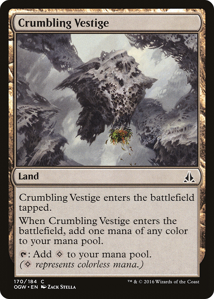 Crumbling Vestige (OGW-170) [Oath of the Gatewatch] Foil MTG Single Wizards of the Coast