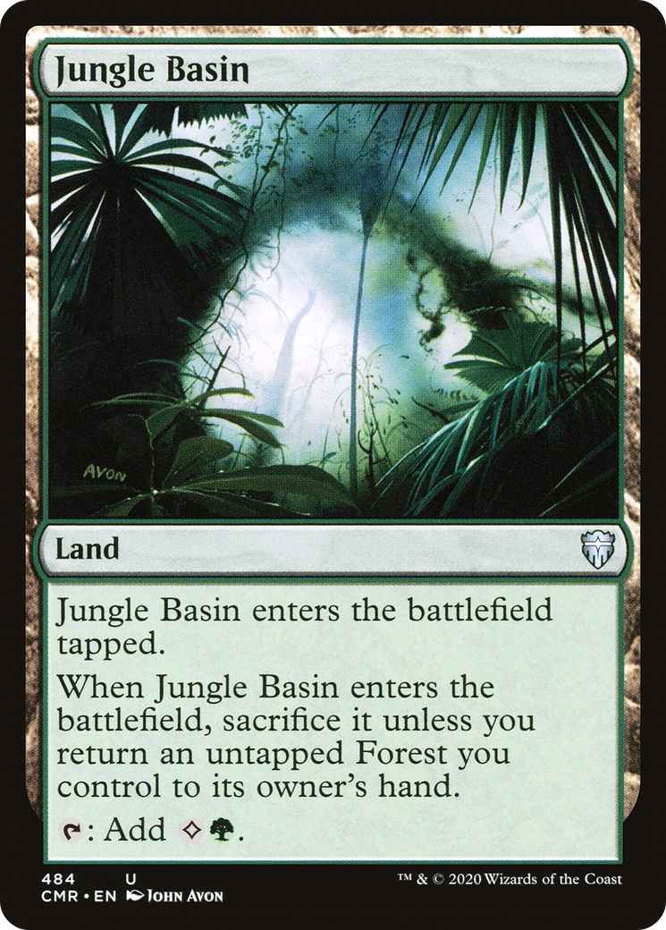 Jungle Basin (CMR-484) [Commander Legends] MTG Single Wizards of the Coast