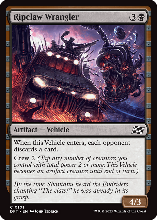 Ripclaw Wrangler (DFT-101) [Aetherdrift] Foil MTG Single Wizards of the Coast