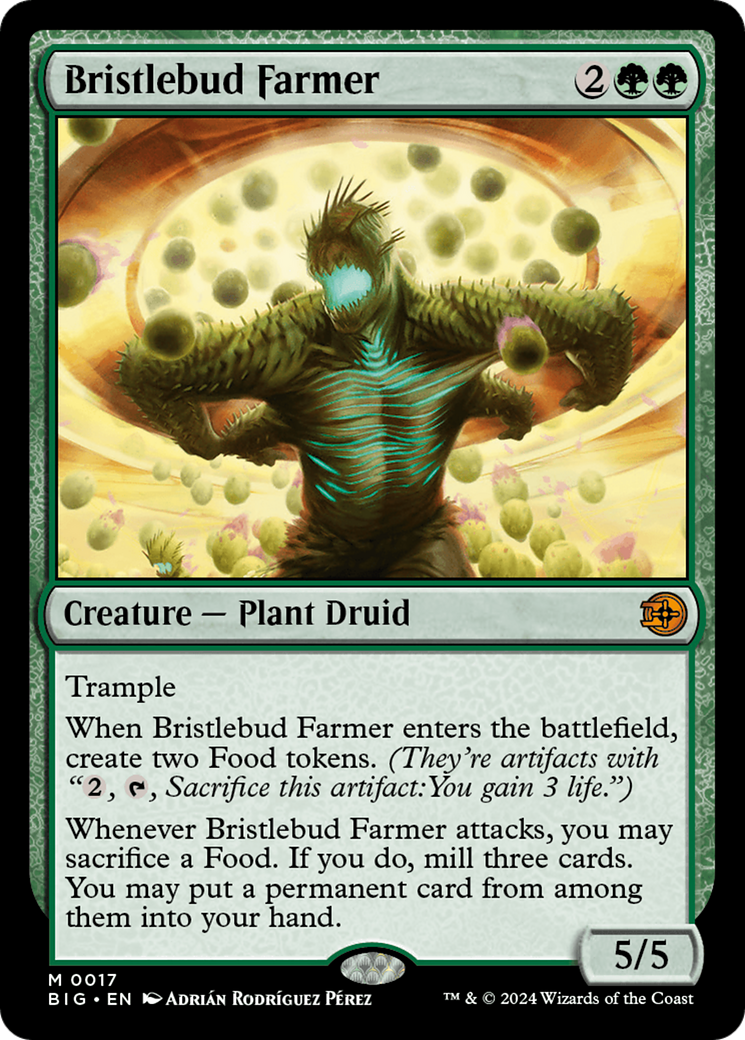 Bristlebud Farmer (BIG-017) [The Big Score] Foil MTG Single Wizards of the Coast