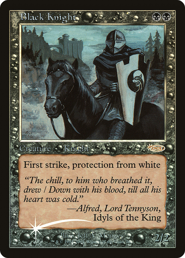 Black Knight (FNM-004) [Misc] Friday Night Magic 2002 Foil MTG Single Wizards of the Coast