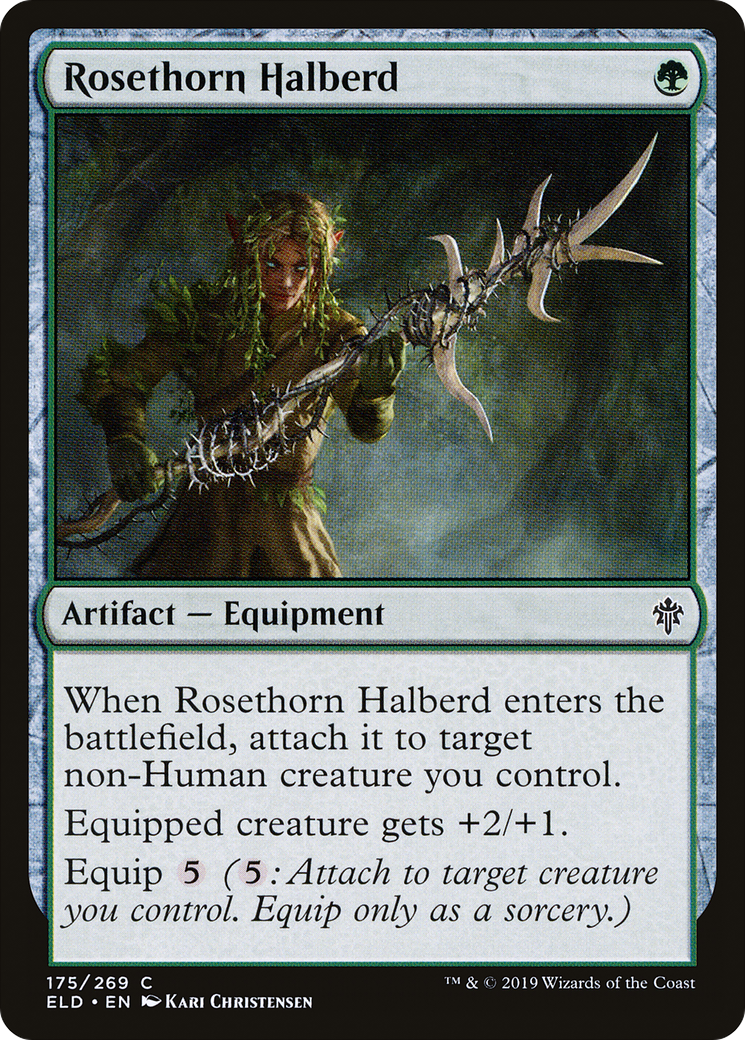 Rosethorn Halberd (ELD-175) [Throne of Eldraine] MTG Single Wizards of the Coast