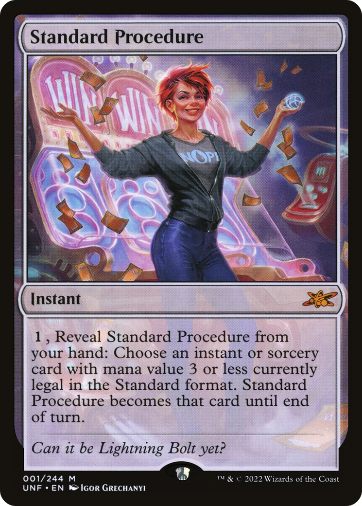 Standard Procedure (UNF-001) [Unfinity] Foil MTG Single Wizards of the Coast