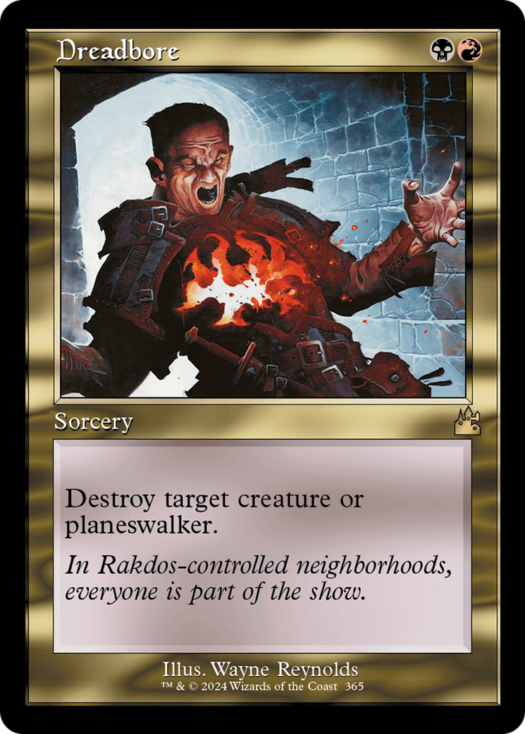Dreadbore (RVR-365) [Ravnica Remastered] Foil MTG Single Wizards of the Coast