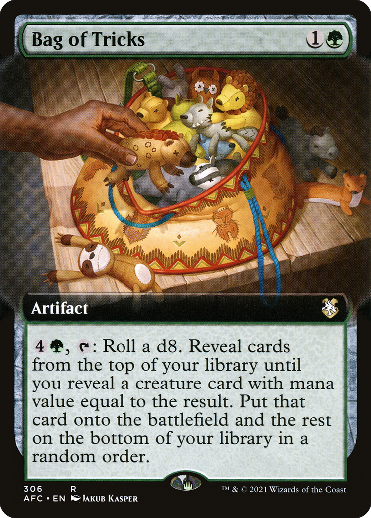 Bag of Tricks (AFC-306) [Forgotten Realms Commander] (Extended Art) MTG Single Wizards of the Coast