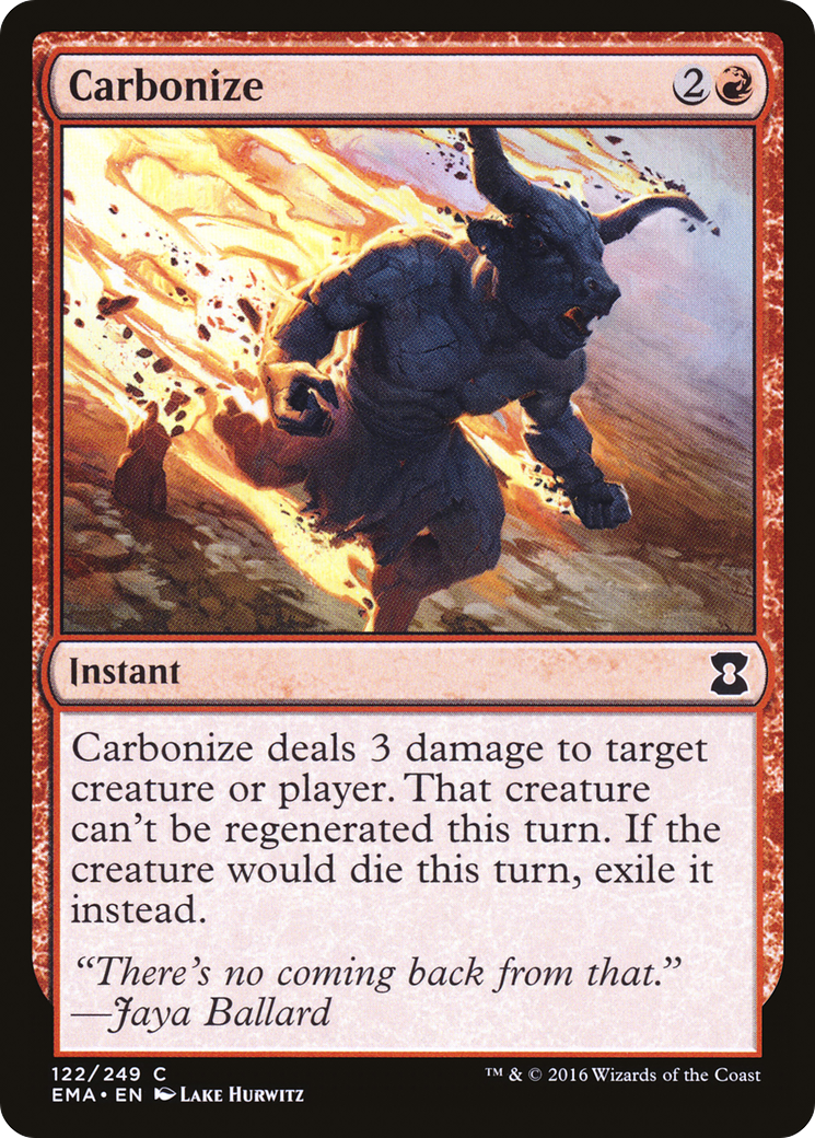 Carbonize (EMA-122) [Eternal Masters] Foil MTG Single Wizards of the Coast