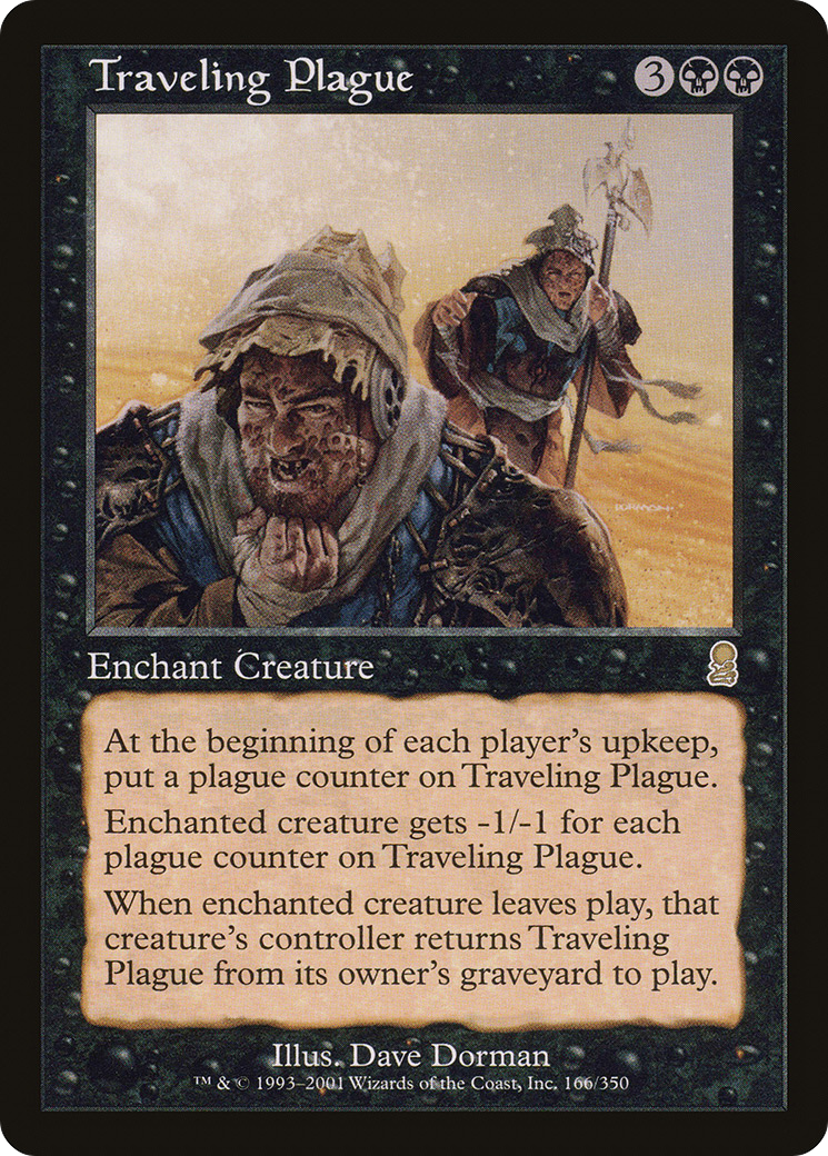Traveling Plague (ODY-166) [Odyssey] Foil MTG Single Wizards of the Coast