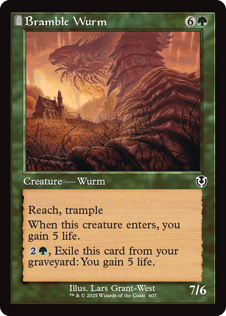 Bramble Wurm (INR-407) [Innistrad Remastered] Foil MTG Single Wizards of the Coast