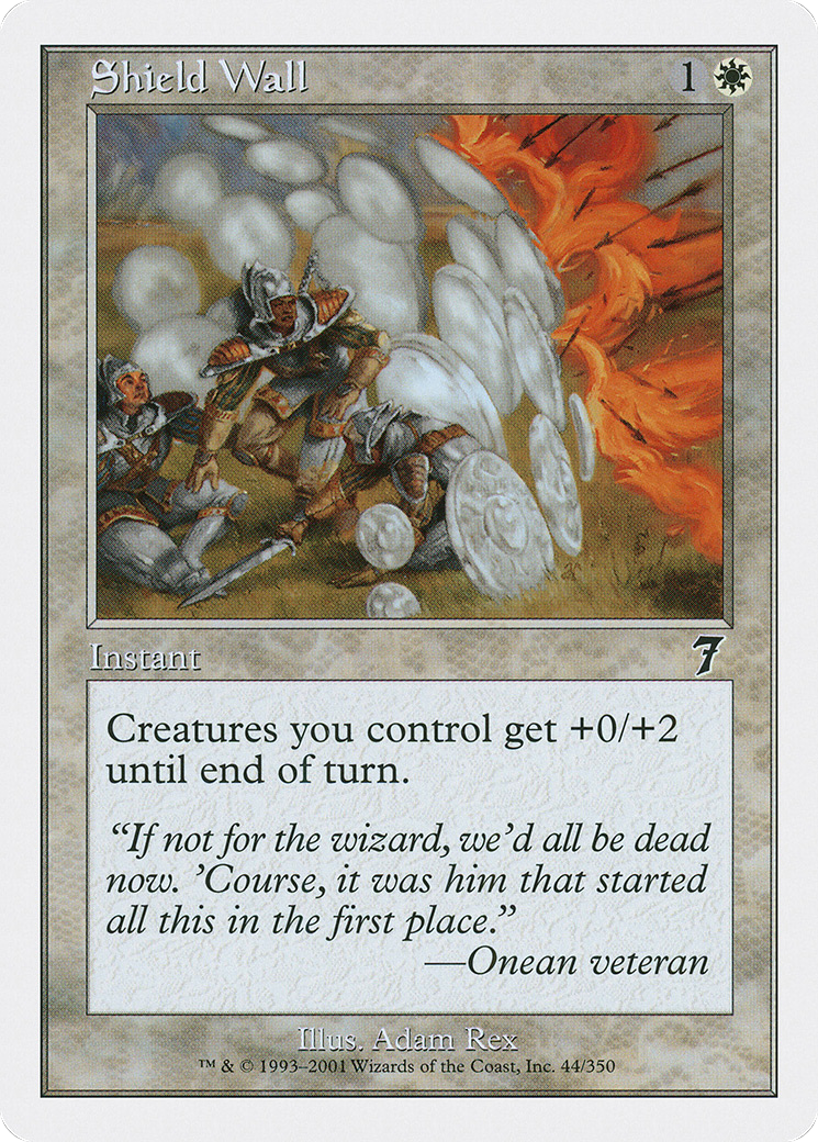 Shield Wall (7ED-044) [7th Edition] Foil MTG Single Wizards of the Coast
