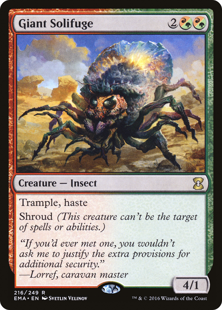 Giant Solifuge (EMA-216) [Eternal Masters] Foil MTG Single Wizards of the Coast