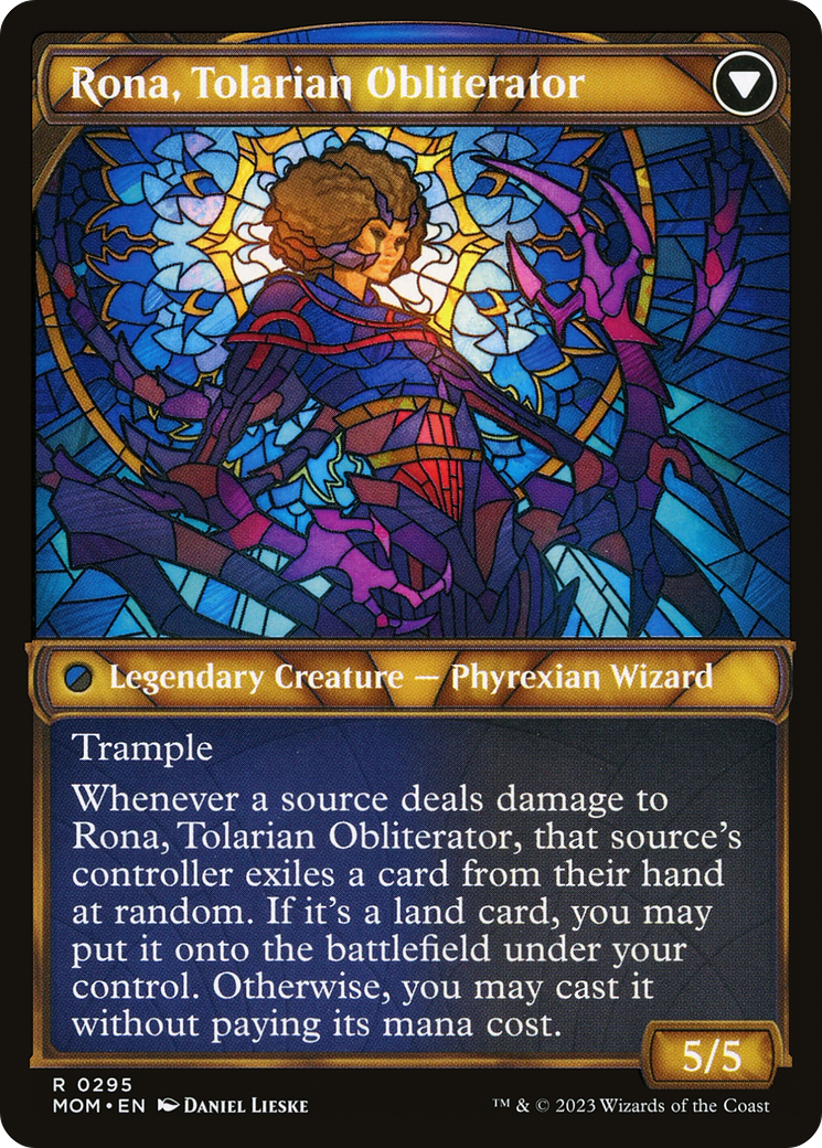 Rona, Herald of Invasion (MOM-295) [March of the Machine] (Showcase) Foil MTG Single Wizards of the Coast