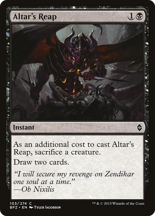 Altar's Reap (BFZ-103) [Battle for Zendikar] MTG Single Wizards of the Coast