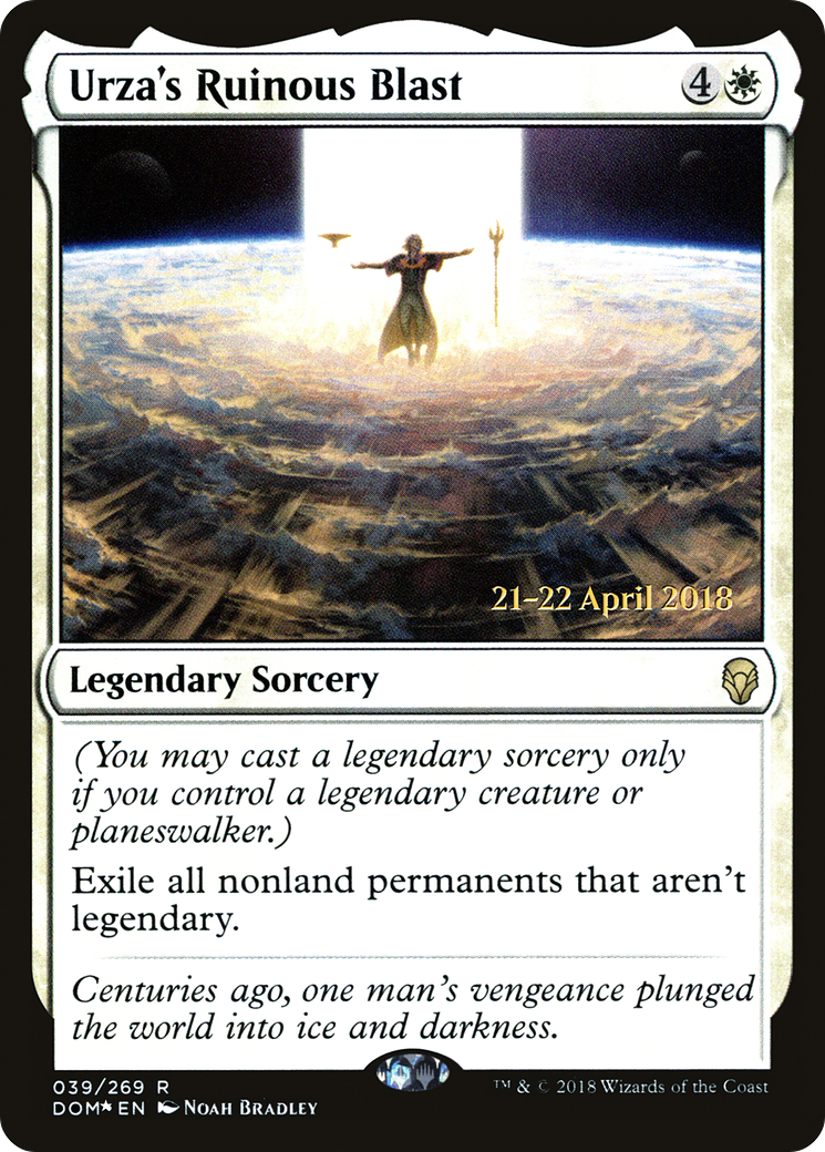 Urza's Ruinous Blast (PRE-039) [Dominaria Promos] Foil MTG Single Wizards of the Coast