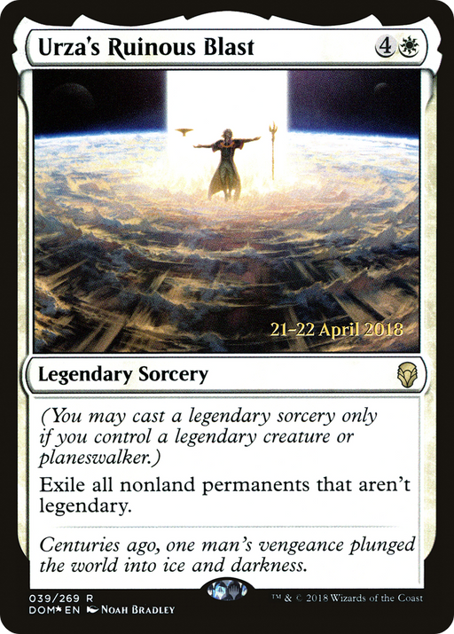 Urza's Ruinous Blast (PRE-039) [Dominaria Promos] Foil MTG Single Wizards of the Coast