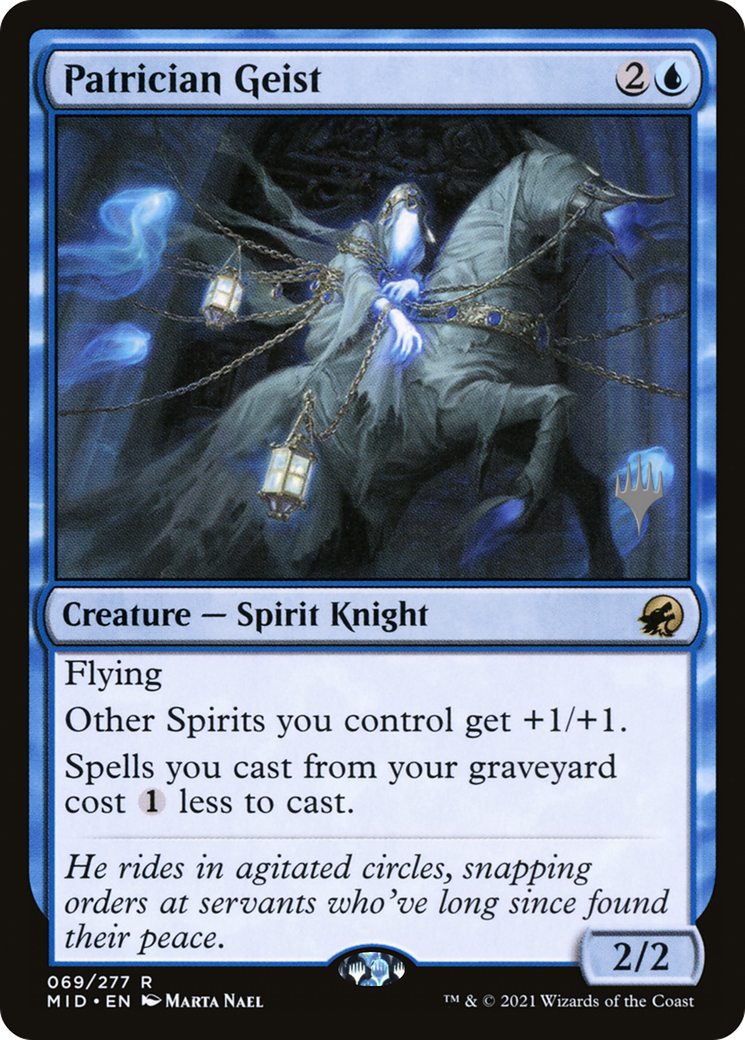 Patrician Geist (PPMID-069) [Innistrad: Midnight Hunt Promos] Foil MTG Single Wizards of the Coast