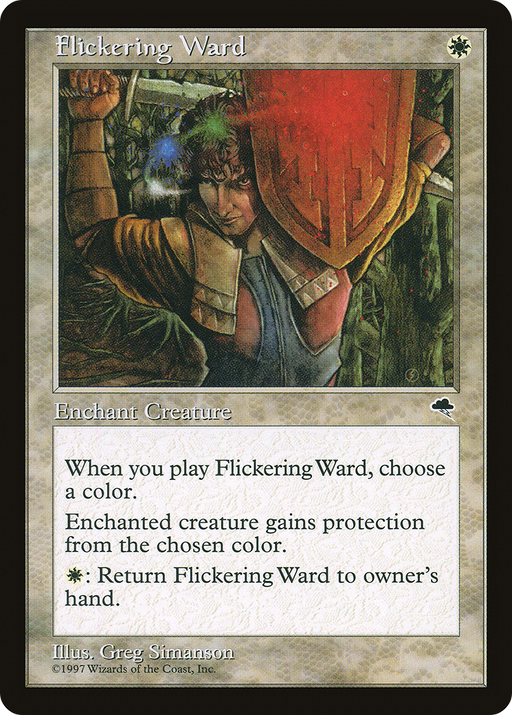 Flickering Ward (TMP-019) [Tempest] MTG Single Wizards of the Coast