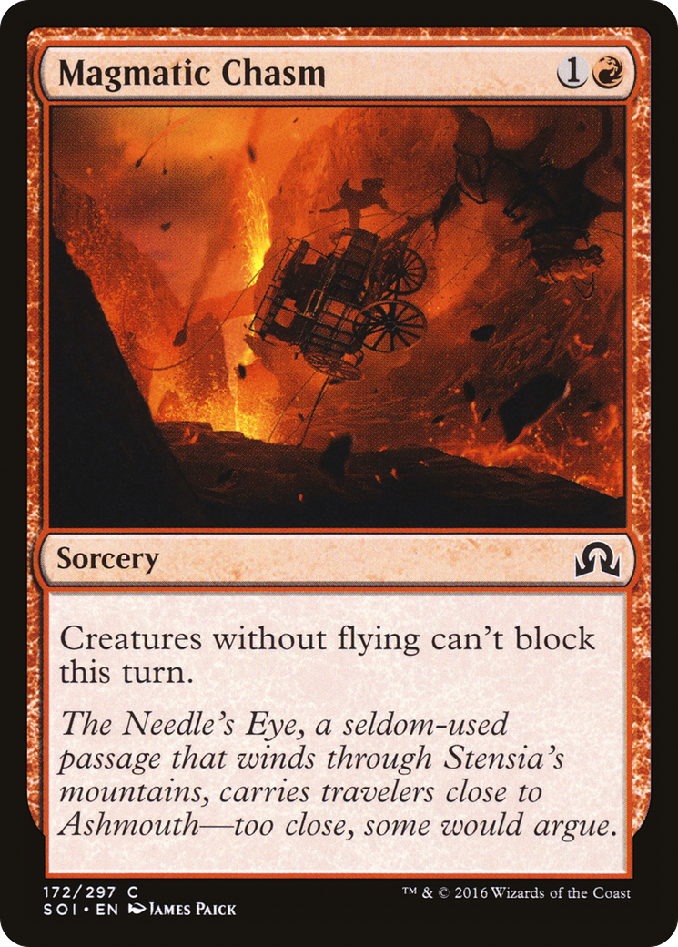 Magmatic Chasm (SOI-172) [Shadows over Innistrad] Foil MTG Single Wizards of the Coast