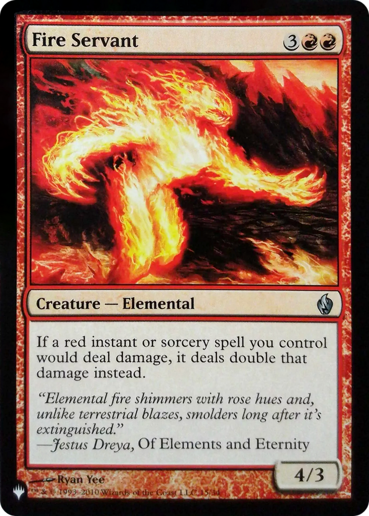 Fire Servant (LIST-PD2-15) [Mystery Booster] The List MTG Single Wizards of the Coast