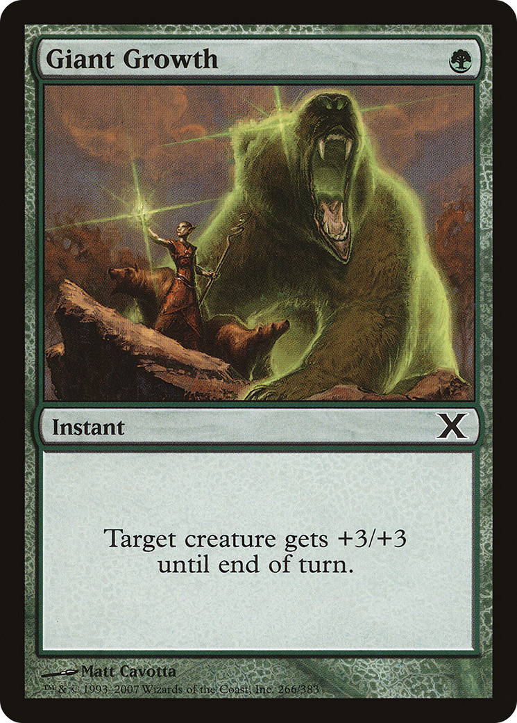 Giant Growth (10E-266) [Tenth Edition] MTG Single Wizards of the Coast