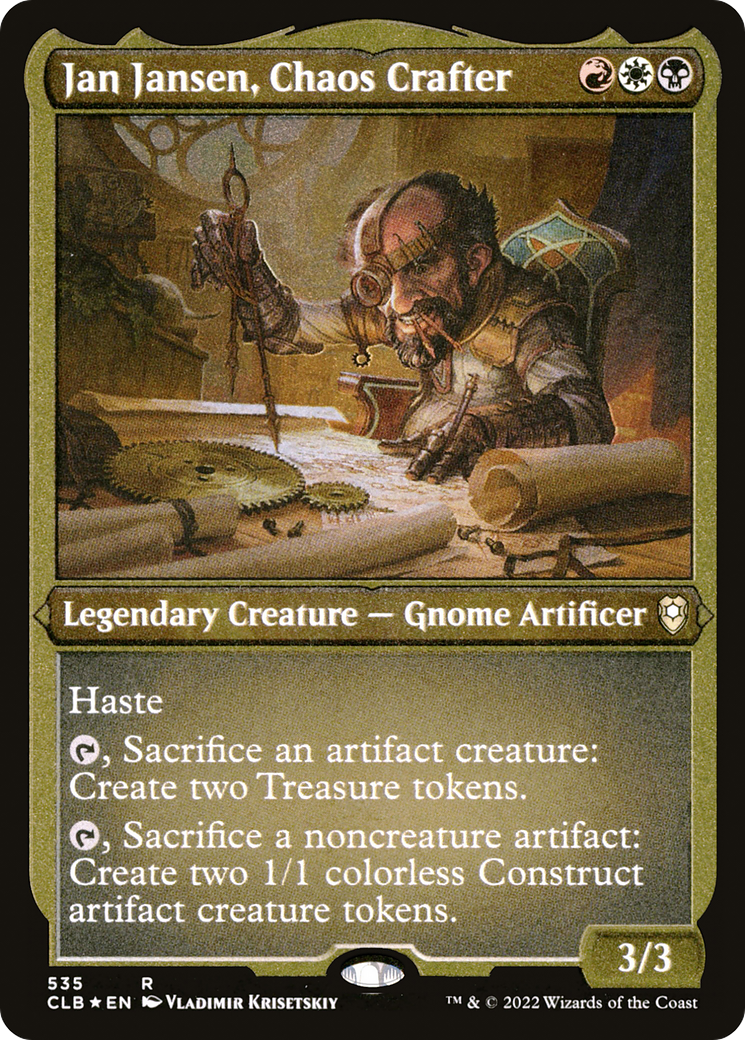 Jan Jansen, Chaos Crafter (CLB-535) [Commander Legends: Battle for Baldur's Gate] Etched Foil MTG Single Wizards of the Coast