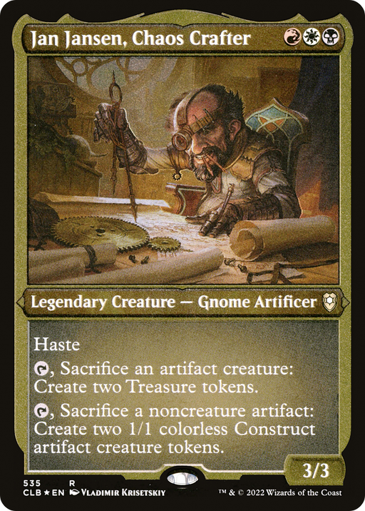 Jan Jansen, Chaos Crafter (CLB-535) [Commander Legends: Battle for Baldur's Gate] Etched Foil MTG Single Wizards of the Coast