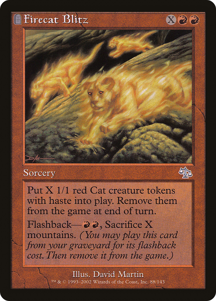 Firecat Blitz (JUD-088) [Judgment] Foil MTG Single Wizards of the Coast