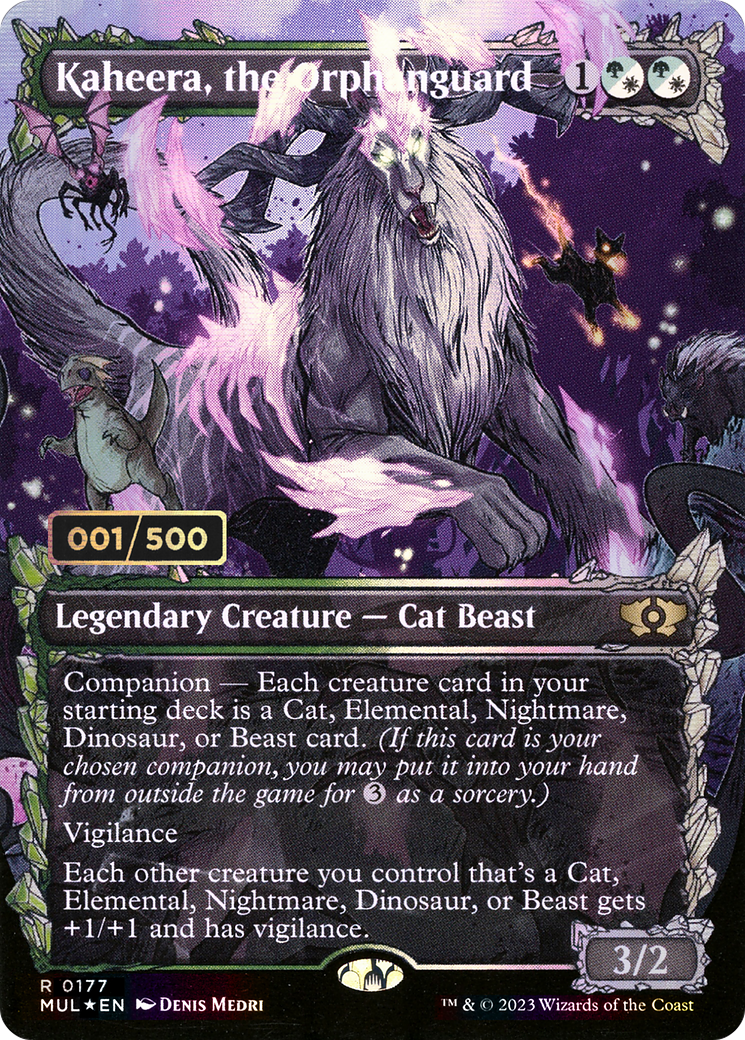 Kaheera, the Orphanguard (MUL-177Z) [Multiverse Legends] (Showcase) (Borderless) Foil MTG Single Wizards of the Coast