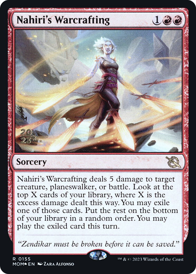Nahiri's Warcrafting (PRE-155S) [March of the Machine Promos] Foil MTG Single Wizards of the Coast