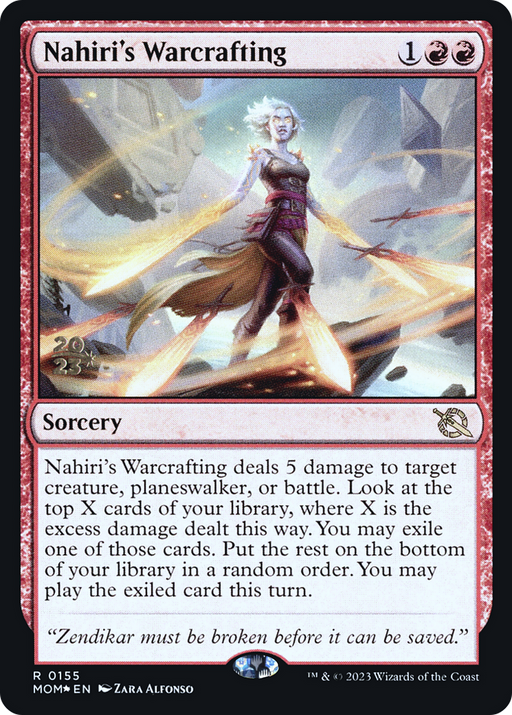 Nahiri's Warcrafting (PRE-155S) [March of the Machine Promos] Foil MTG Single Wizards of the Coast