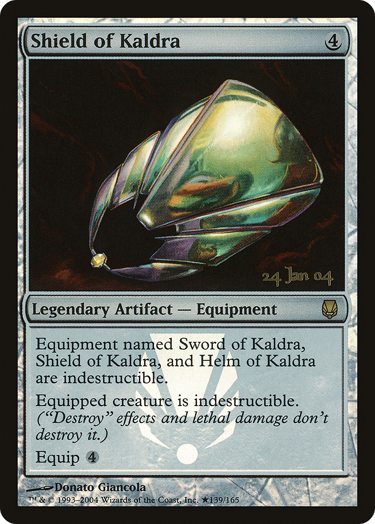 Shield of Kaldra (PRE-139) [Darksteel Promos] Foil MTG Single Wizards of the Coast